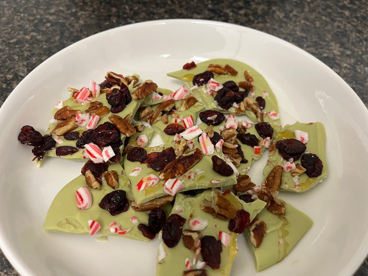 Image of white chocolate bark