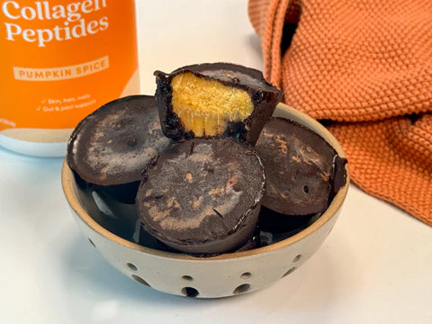 Pumpkin spice chocolate cups