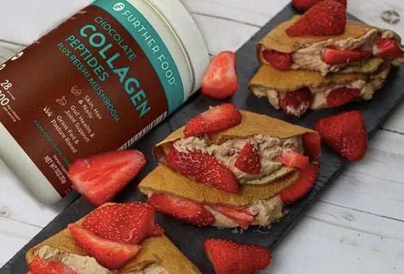 Chocolate-Collagen-Whipped-Cream-Filled-Crepes-with-Strawberries Further Food