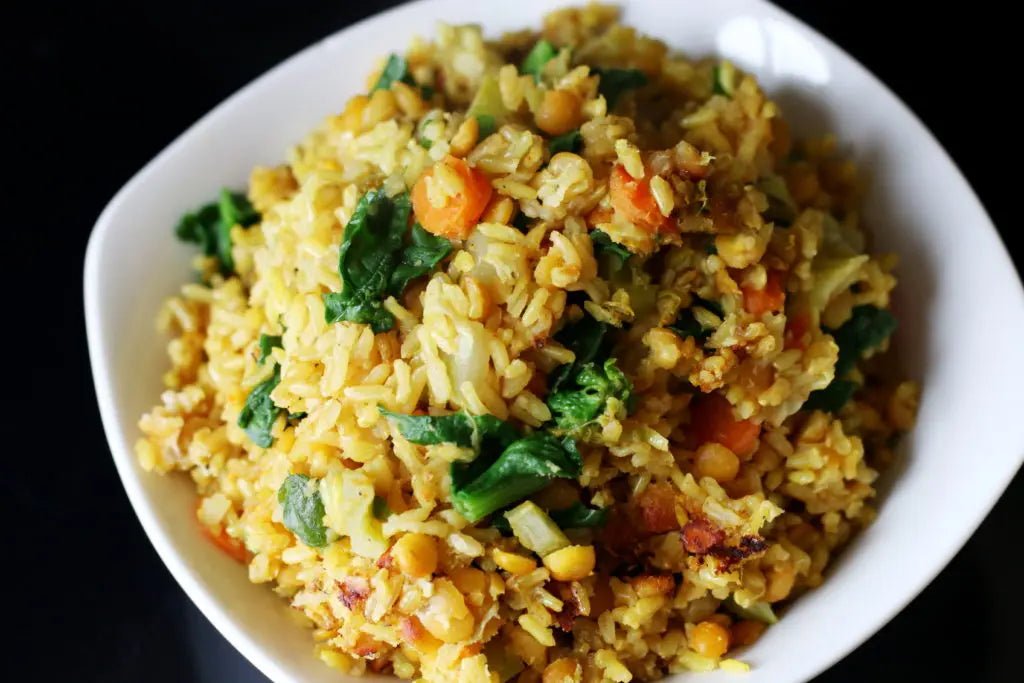 Healing-Kitchari-Turmeric-Spiced-Brown-Rice-Lentils-Veggies Further Food