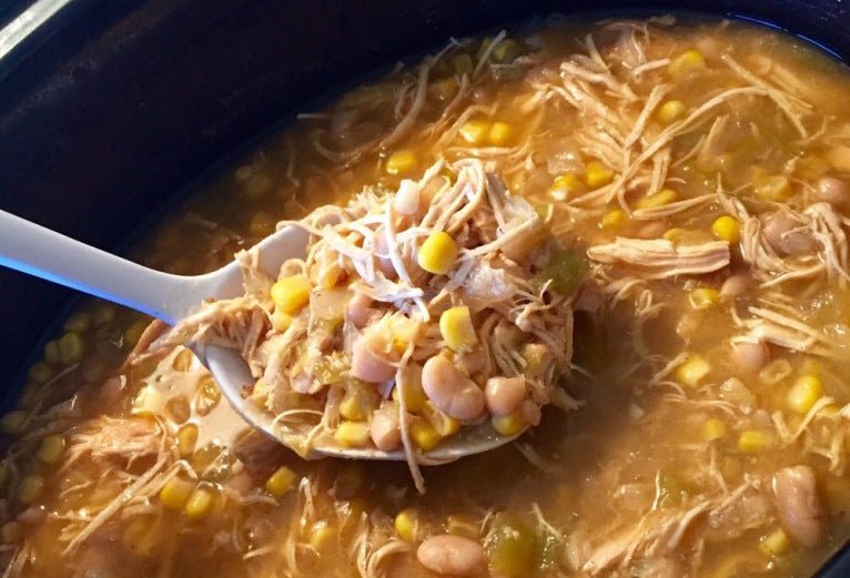 healthy crockpot recipes - healthy crockpot white chicken chili||||healthy-crockpot-white-chicken-chili-recipe-heart-healthy-diet