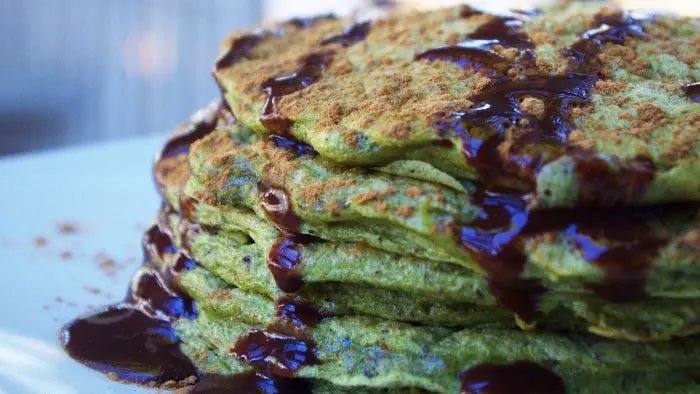 Matcha-Protein-Pancakes-Low-Carb-Dairy-Free Further Food