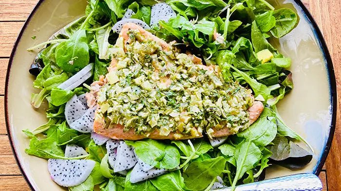 Salmon-Salad-with-Lime-Cilantro-Dressing Further Food