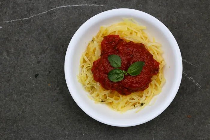 Spaghetti-Squash-with-Simple-Tomato-Sauce Further Food