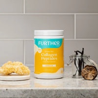Vanilla Collagen Peptides Powder - Further Food - Lifestyle shot